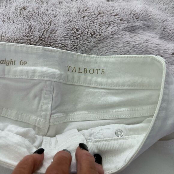 Talbots Heritage Straight White Jeans size 4P - Picture 10 of 12
